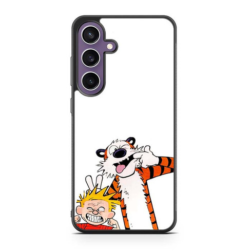 Calvin and Hobbes Making Faces Samsung Galaxy S23 Case