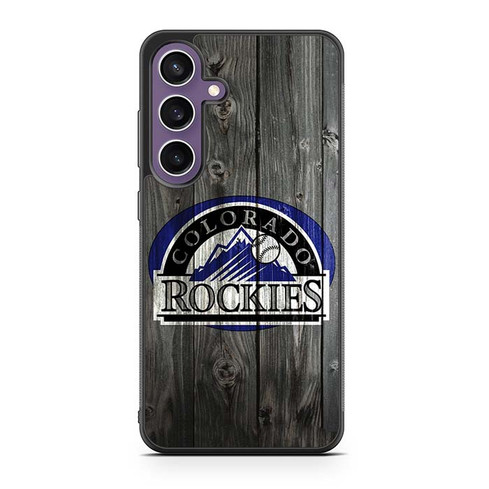Colorado Rockies Wooden Pattern Samsung Galaxy S23 Case
