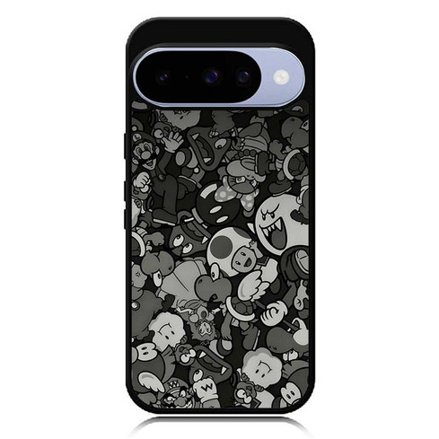 Mario Luigi Bowser Toad Boo and Wario Google Pixel 10 Case