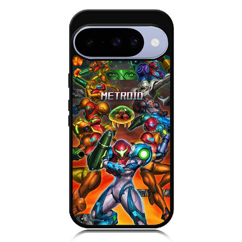Metroid collage Samuss evolution Google Pixel 10 Case