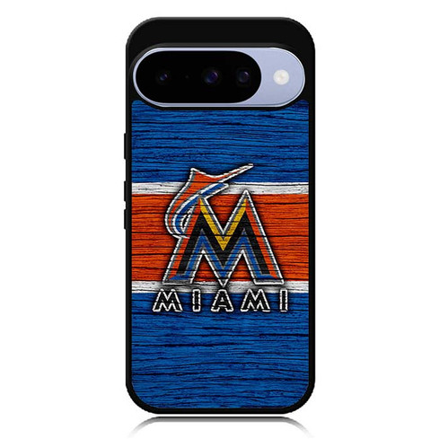 Miami Marlins Wooden Pattern Google Pixel 10 Case