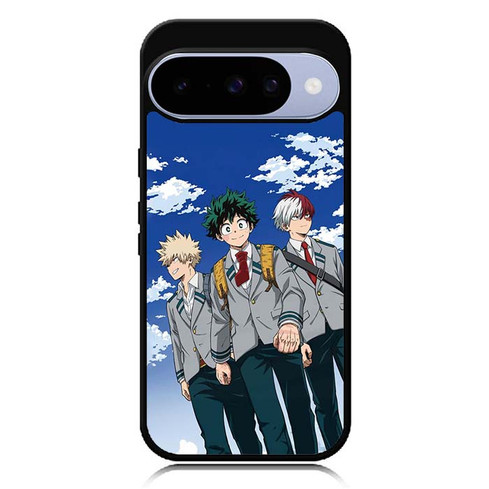 My Hero Academia Bakugo Midoriya and Todoroki Google Pixel 10 Case