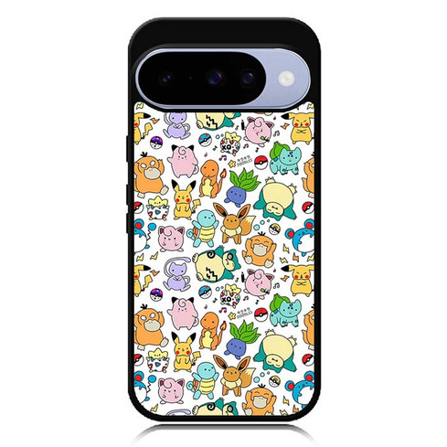 Pokemon Snorlax Eevee and Bulbasaur Google Pixel 10 Case