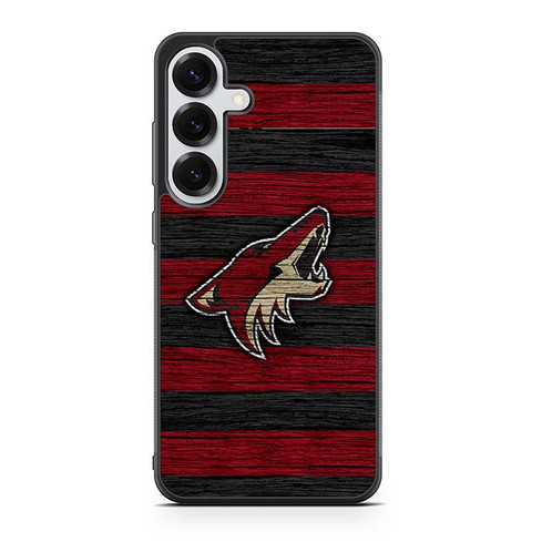 Arizona Coyotes Wooden Pattern Samsung Galaxy S25 Case