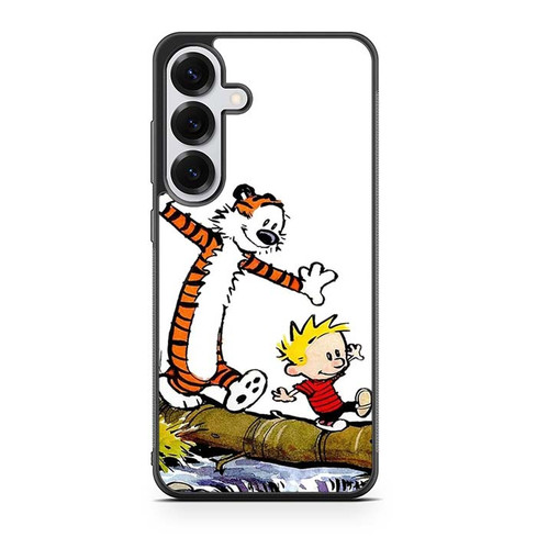 Calvin and Hobbes Playing Samsung Galaxy S25 Case