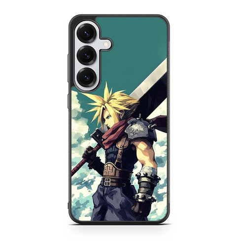 Cloud Strife Final Fantasy VII PS1 Samsung Galaxy S25 Case