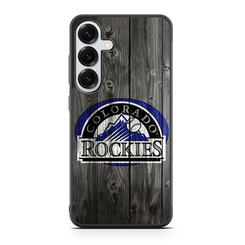 Colorado Rockies Wooden Pattern Samsung Galaxy S25 Case