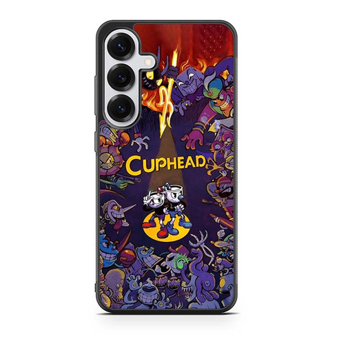 Cuphead and Mugman Inkwell Isle Samsung Galaxy S25 Case