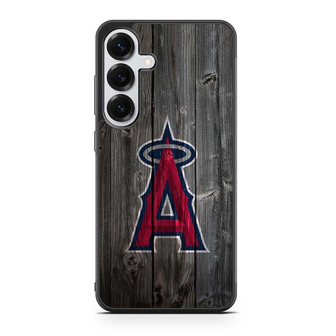 Los Angeles Angels Wooden Pattern Samsung Galaxy S25 Case