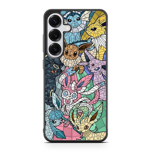 Pokemon stained glass pattern Samsung Galaxy S25 Case
