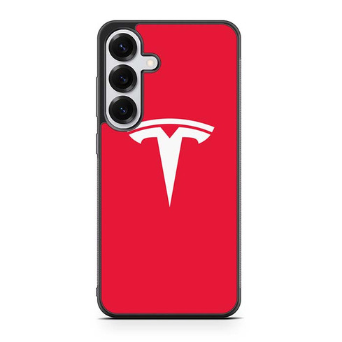Tesla Logo Samsung Galaxy S25 Case