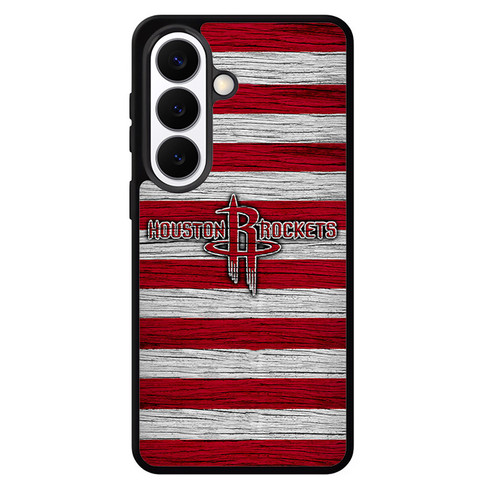 Houston Rockets Wooden Pattern Samsung Galaxy S26 Case