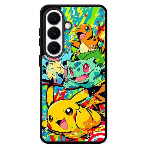 Pokemon Bulbasaur Charmander Squirtl and  Pikachu Samsung Galaxy S26 Case