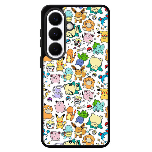 Pokemon Snorlax Eevee and Bulbasaur Samsung Galaxy S26 Case