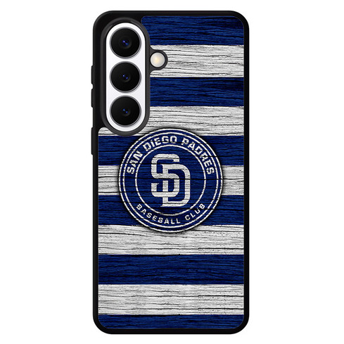 San Diego Padres Wooden Pattern Samsung Galaxy S26 Case