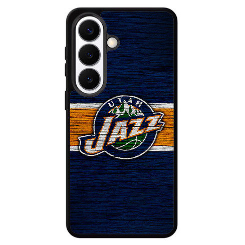 Utah Jazz Wooden Pattern Samsung Galaxy S26 Case