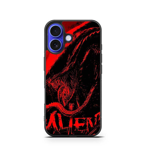 Alien Xenomorph In Red iPhone 16 Case