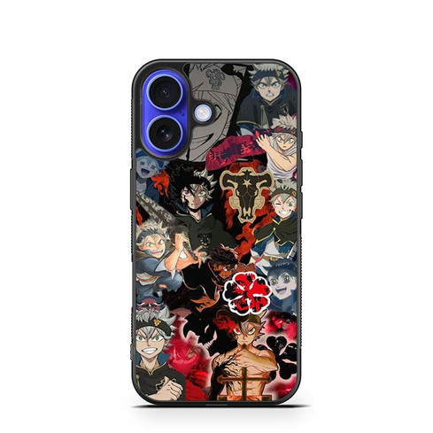 Black Clover Asta Collages iPhone 16 Case