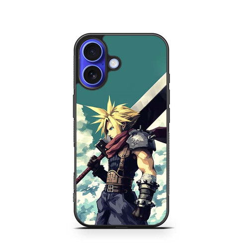 Cloud Strife Final Fantasy VII PS1 iPhone 16 Case