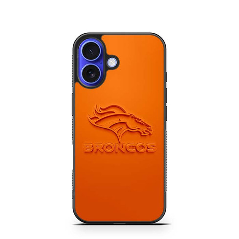 Denver Broncos Logo Orange iPhone 16 Case