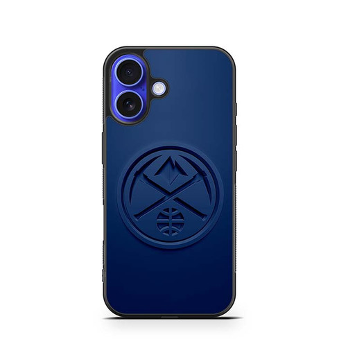 Denver Nuggets Logo Dark Blue iPhone 16 Case