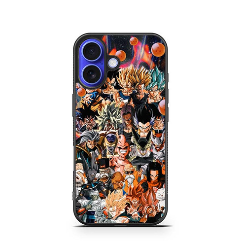 Dragon Ball Z Characters iPhone 16 Case