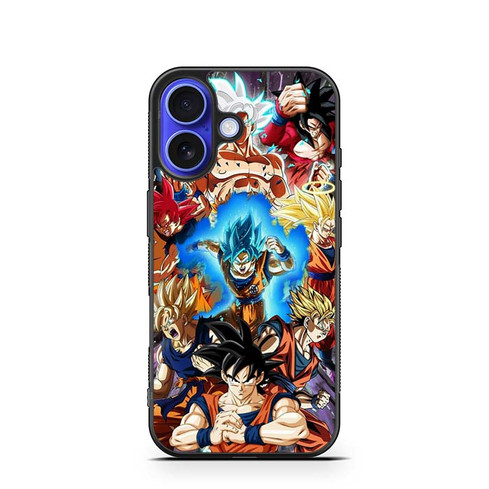 Dragon Ball Z Goku All Saiyan Form iPhone 16 Case