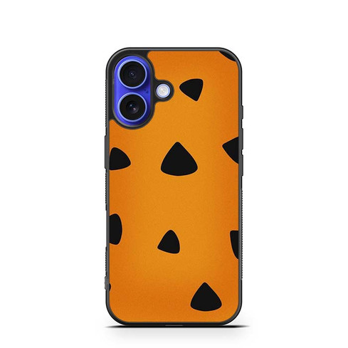 Flintstone Pattern iPhone 16 Case