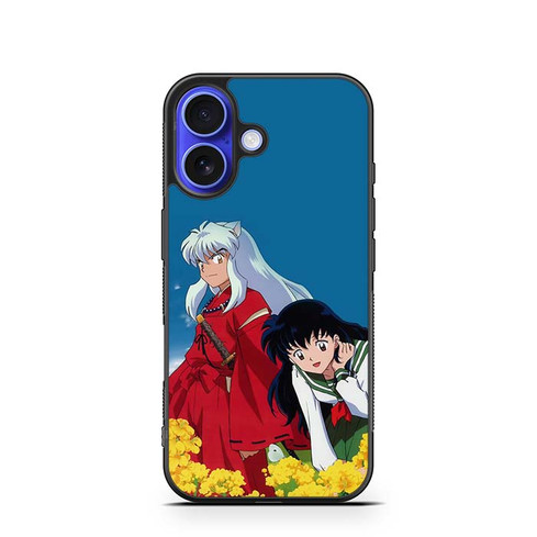 Inuyasha and Kagome iPhone 16 Case