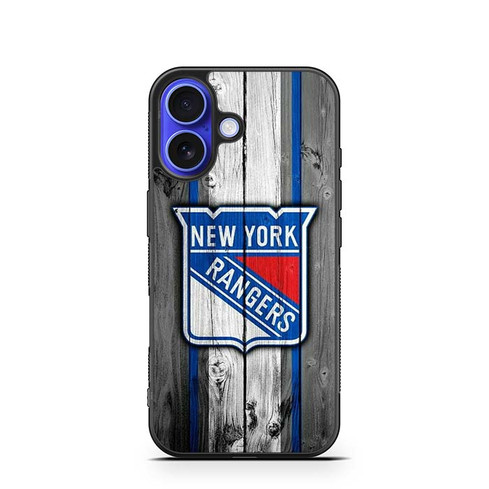 New York Rangers Wooden Pattern iPhone 16 Case