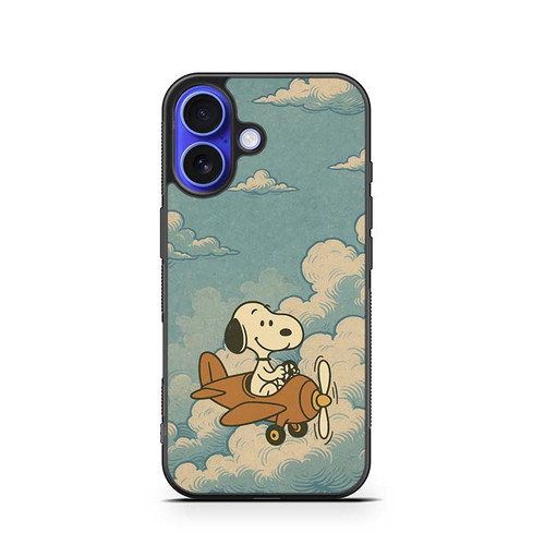 Snoopy Wings of a Hero iPhone 16 Case