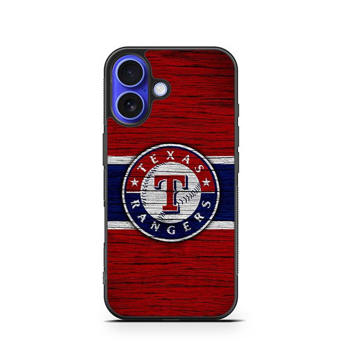 Texas Rangers Wooden Texture iPhone 16 Case