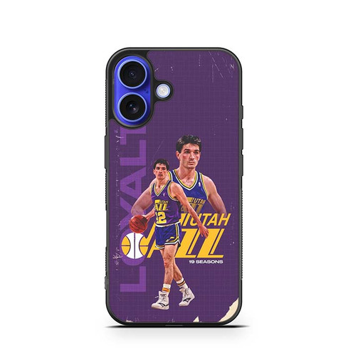 Utah Jazz John Stockton iPhone 16 Case