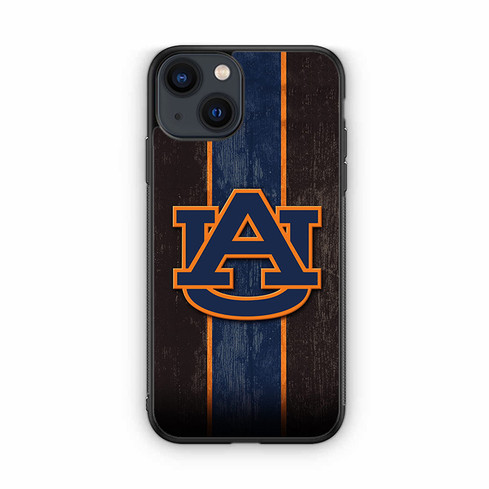 Auburn Tigers Wooden Pattern iPhone 13 Case