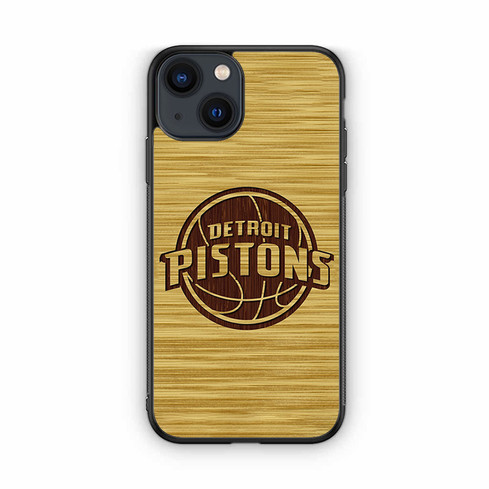 Detroit Pistons Wooden Pattern 01 iPhone 13 Case