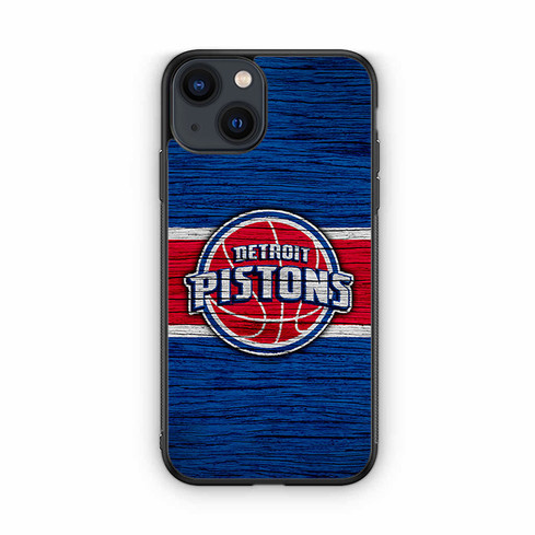 Detroit Pistons Wooden Pattern 02 iPhone 13 Case