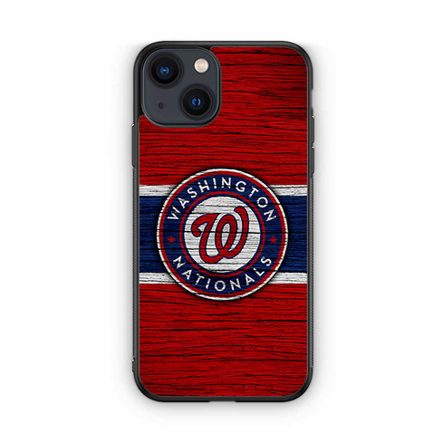 Washington Nationals Wooden Pattern iPhone 13 Case