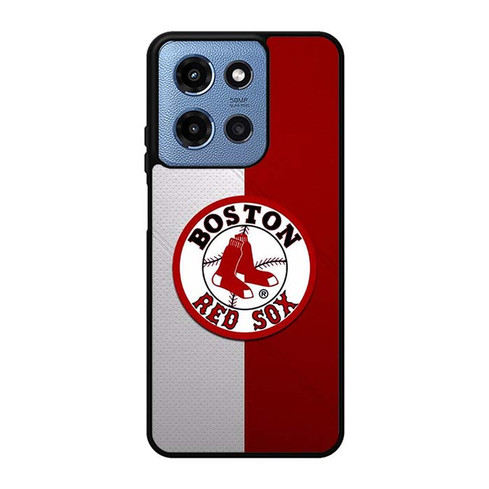 Boston Red Sox Crimson Grid Motorola Moto G 5G 2025 Case