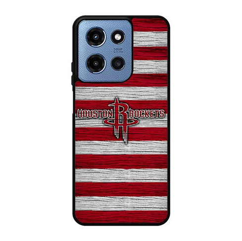 Houston Rockets Wooden Pattern Motorola Moto G 5G 2025 Case
