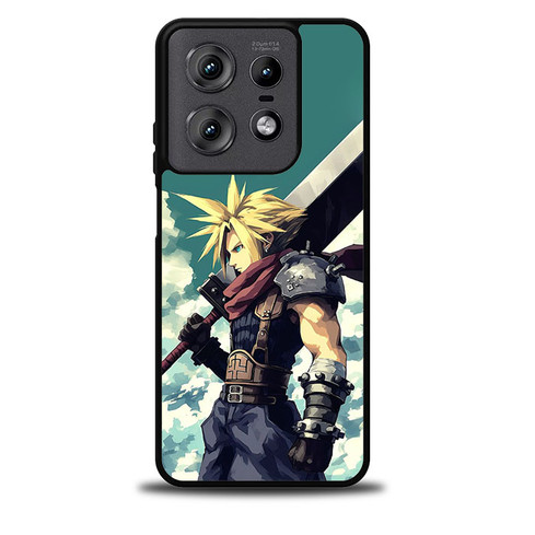 Cloud Strife Final Fantasy VII PS1 Motorola Moto Edge 5G 2025 Case