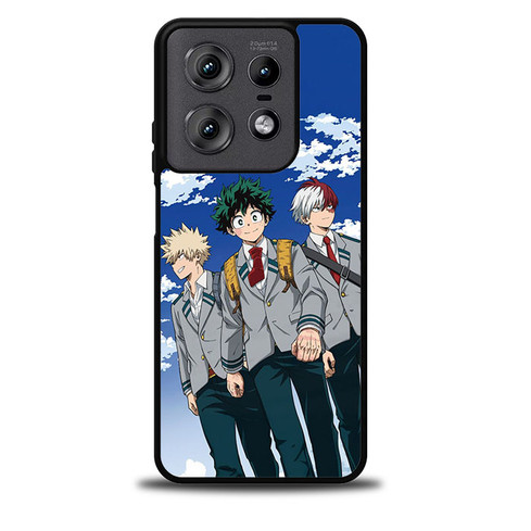 My Hero Academia Bakugo Midoriya and Todoroki Motorola Moto Edge 5G 2025 Case