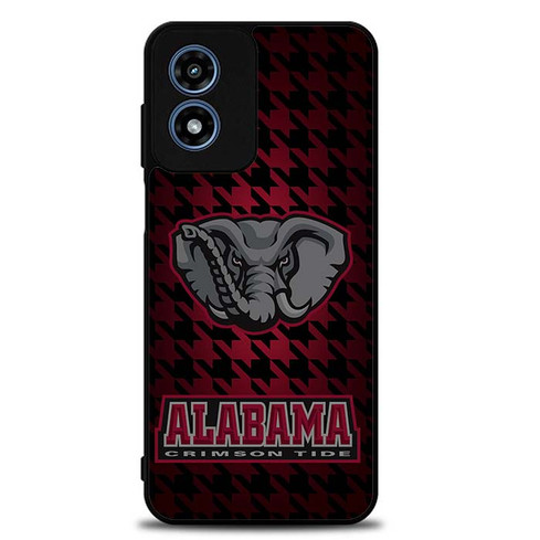 Alabama Crimson Tide Houndstooth 02 Motorola Moto G Play 2024 Case
