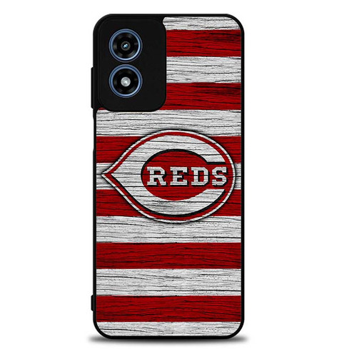 Cincinnati Reds Wooden Pattern Motorola Moto G Play 2024 Case