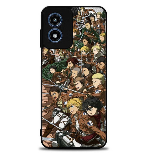 Attack on Titan All Characters Motorola Moto G Play 2024 Case