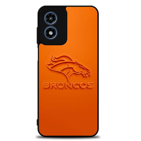Denver Broncos Logo Orange Motorola Moto G Play 2024 Case