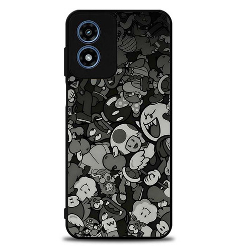 Mario Luigi Bowser Toad Boo and Wario Motorola Moto G Play 2024 Case