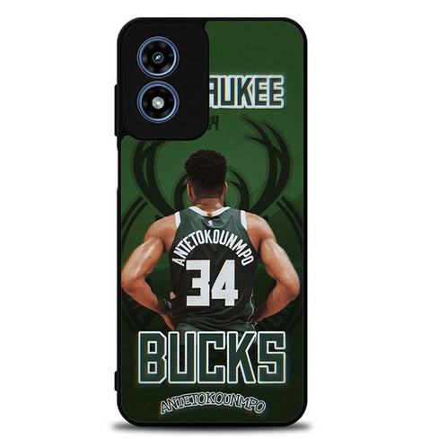 Milwaukee Bucks Antetokounmpo 34 Motorola Moto G Play 2024 Case
