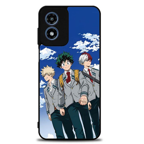 My Hero Academia Bakugo Midoriya and Todoroki Motorola Moto G Play 2024 Case