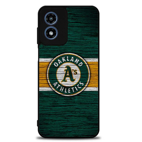Oakland Athletics Wooden Pattern Motorola Moto G Play 2024 Case