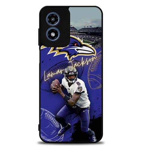 Lamar Jackson Baltimore Ravens Motorola Moto G Play 2024 Case